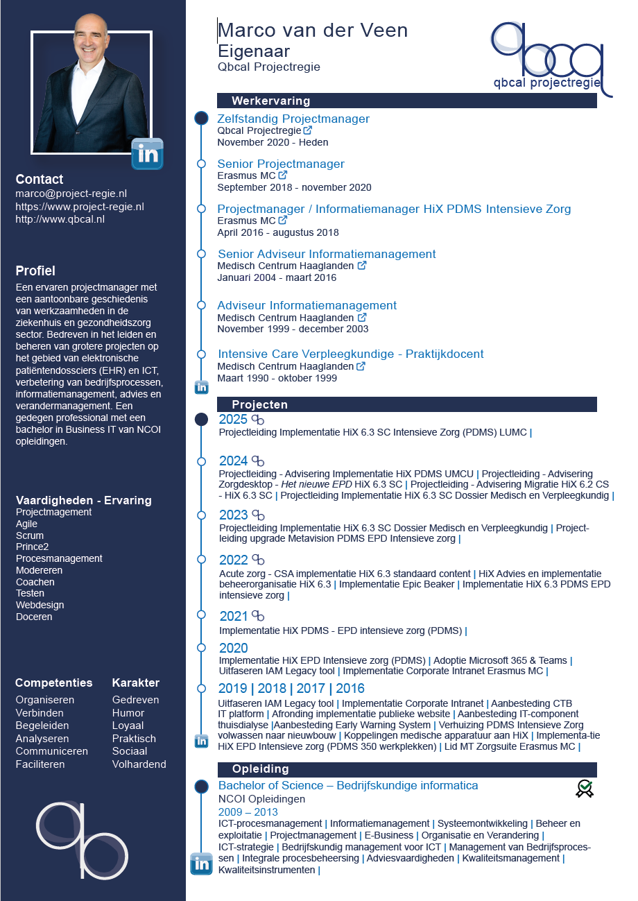 Beknopt Profiel Marco van der Veen